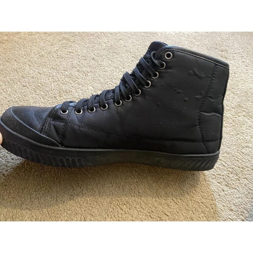 Tretorn Skymra Mid SL GTX Black Sneaker Boots Leather Toe Men’s Size 10